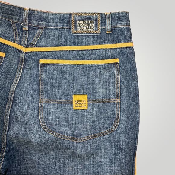 L002 Y2K Cyber Marithe Francois Girbaud Cyber Baggy Jeans - Picture 3 of 8